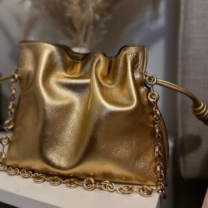 Loewe metallic mini clutch